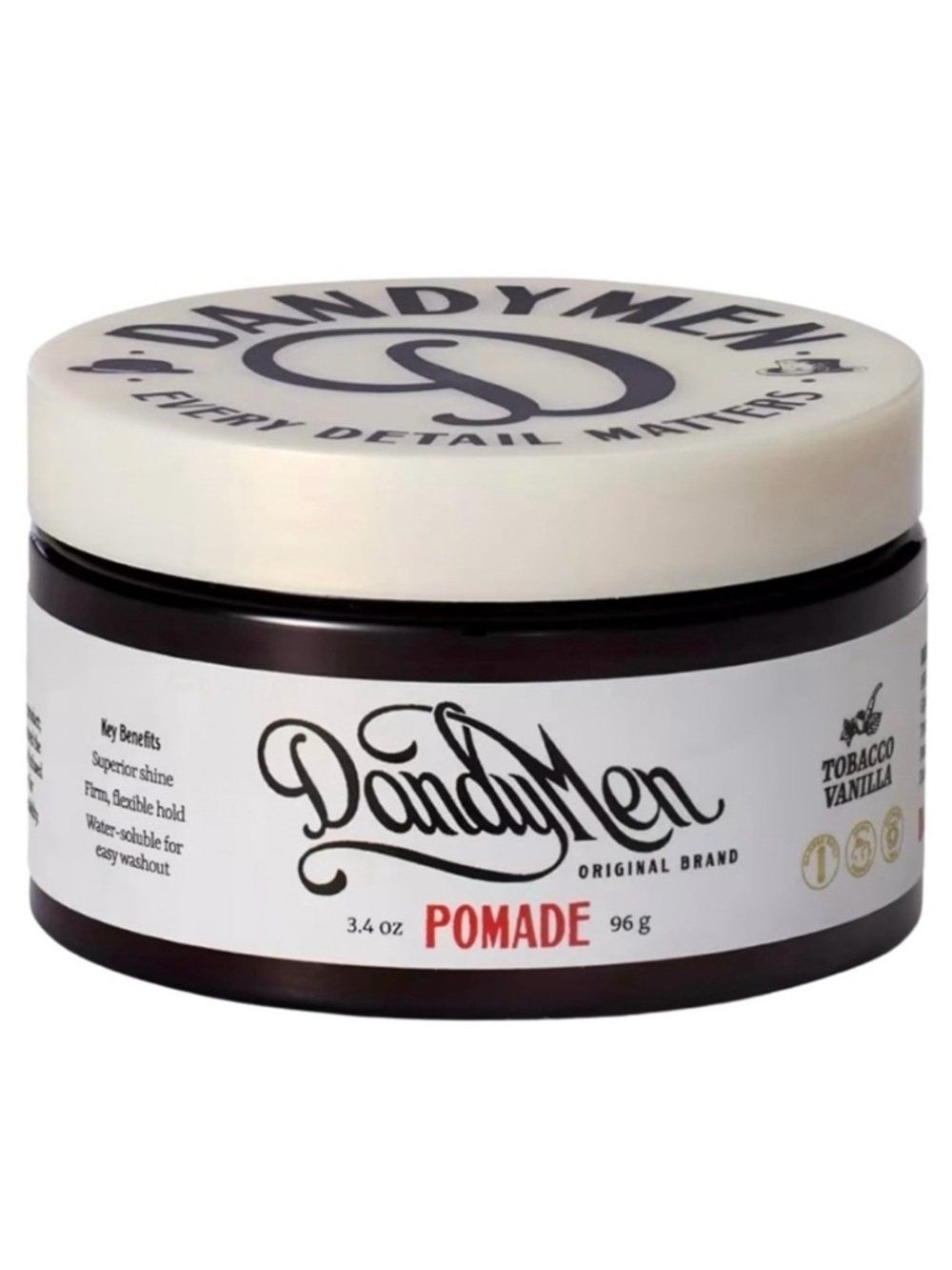 DandyMen Tobacco Vanilla Pomade 3.4oz